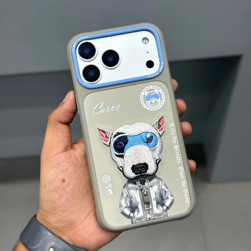 NIMMY DOG CHAIN CASE - GREY BLUE 2.0