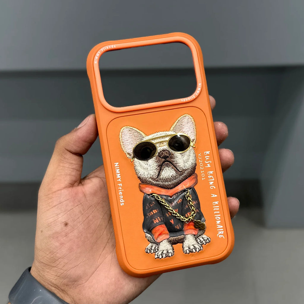 NIMMY DOG CHAIN CASE - ORANGE IPHONE 17 Pro and Pro Max