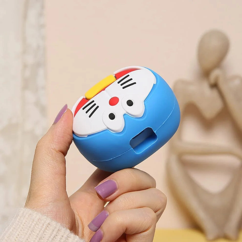 Iphone Charger Case Cover - Doraemon - 4 Piece Set (With Wire Protector)