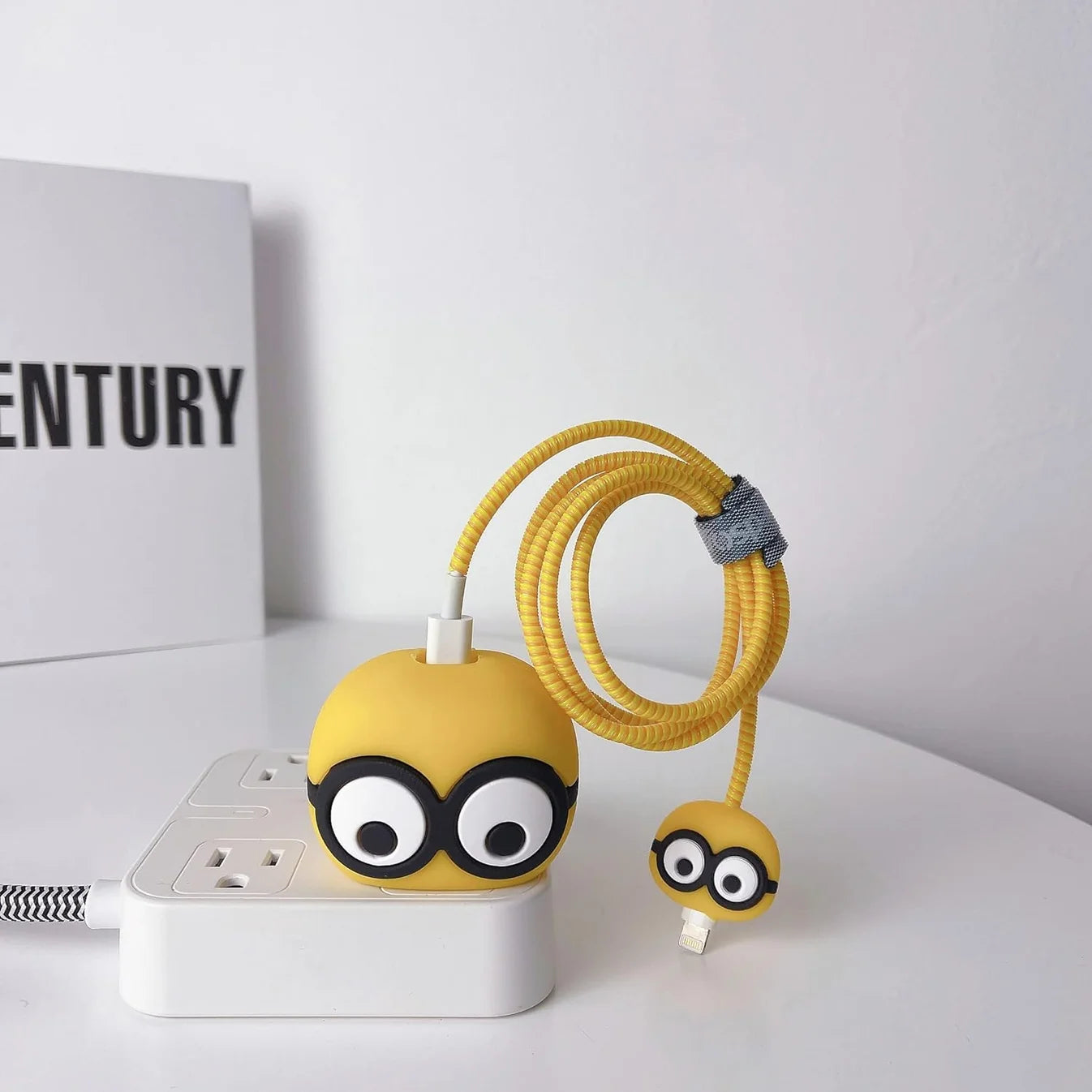 Iphone Charger Case Cover - Minions - 4 Piece Set (With Wire Protector)  1 review
