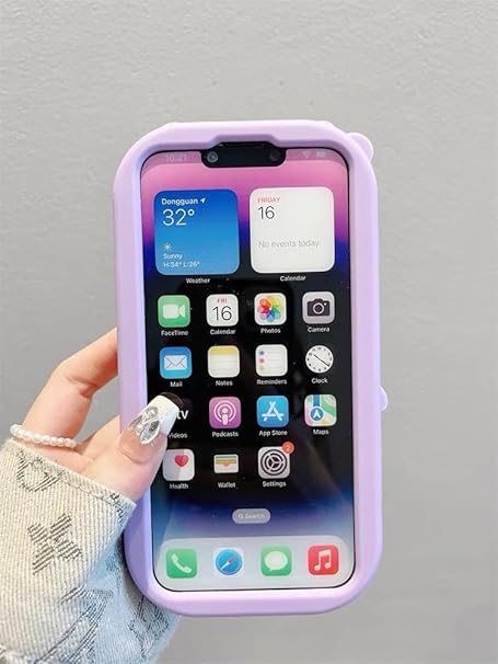 Fekra Silicone Case 3D Cartoon Soft Cover For iPhone 15 Pro max| 15 Pro| 15| 14 Pro Max| 14 Pro| 14/13 | 13 Pro max| 13 Pro| 12 Pro max | 11 Pro max| 11 Drop-proof (patrick Pink, iPhone 14 pro max)