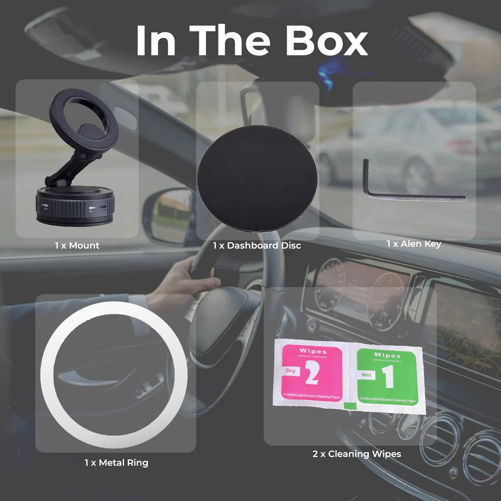 Magneto   Magnetic   Mobile   Holder   with   Vacuum   Grip