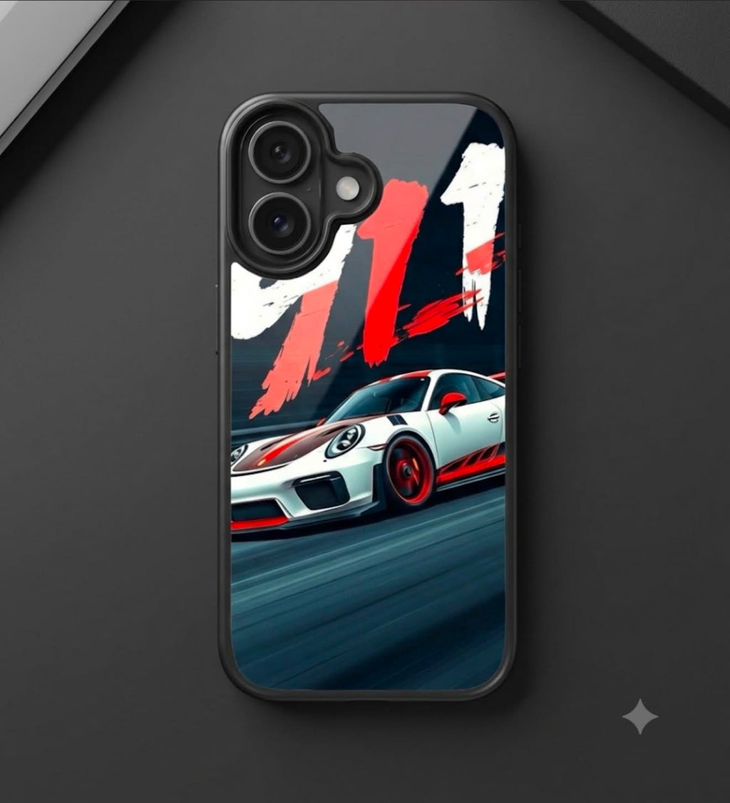 Glass Case Custom iPhone Covers car