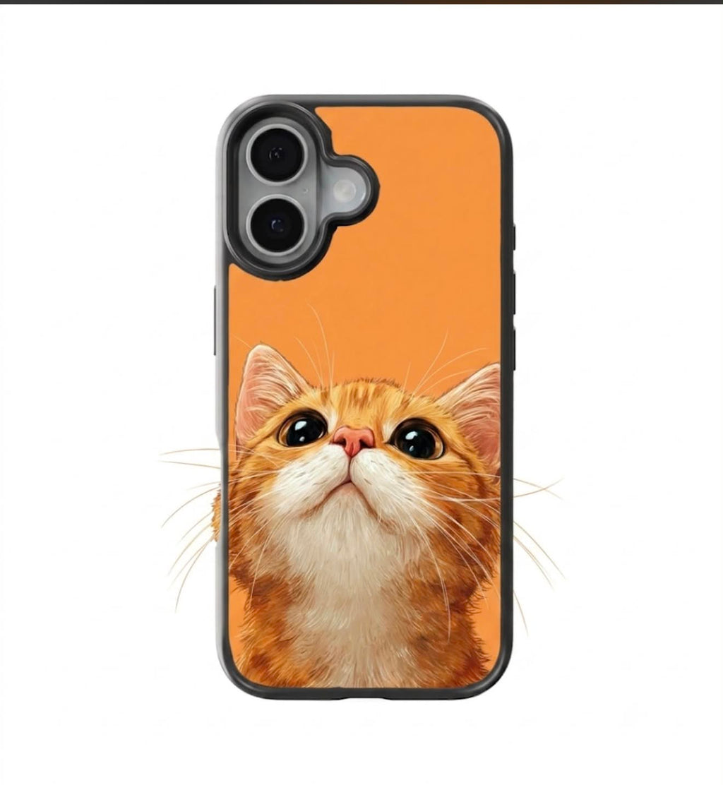 Glass Case Custom iPhone Covers cat