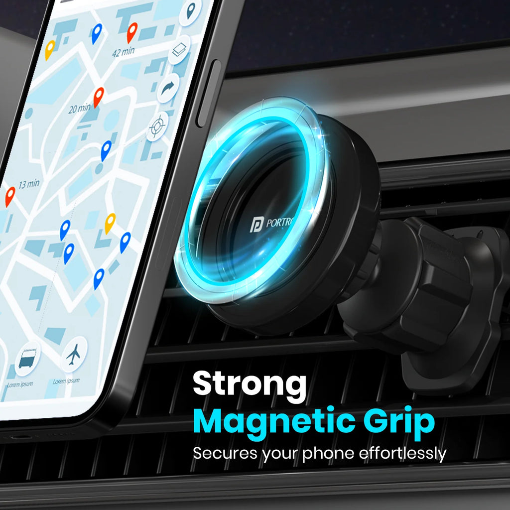 Mogun 4 AC Vent Mount car mobile holders | For MagSafe Phones | Magnetic Grip | Durable Build