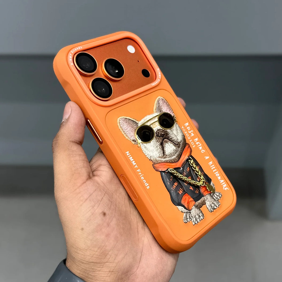 NIMMY DOG CHAIN CASE - ORANGE IPHONE 17 Pro and Pro Max
