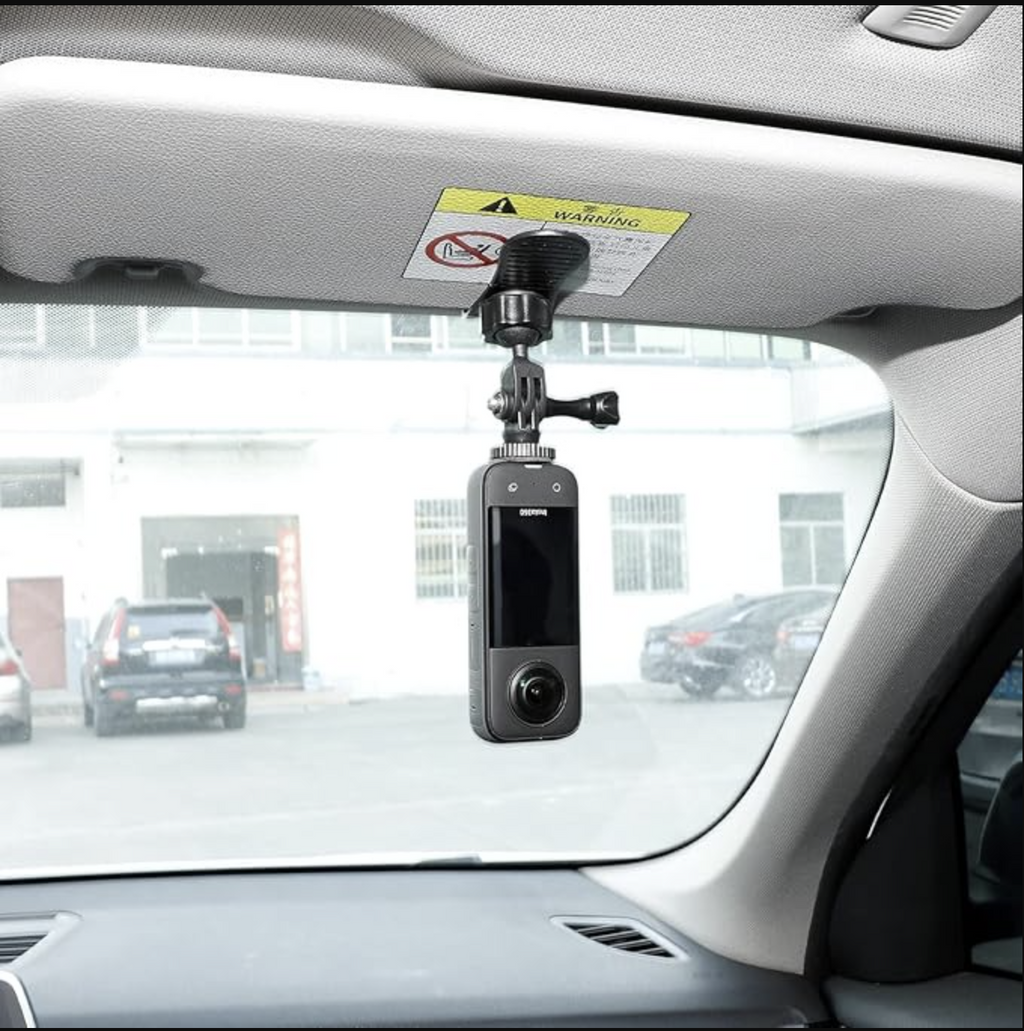 SHOPEE Car Sun Visor Mount for Insta360 X5 X4 X3, Car Mount Inside Holder with Phone Clip for DJI Osmo Pocket 3/360 Action 5 Pro 4 3/Xtra Muse, Go-Pro POV Mount Vlog/Video Smartphone Accessories Visit the SHOPEE Store