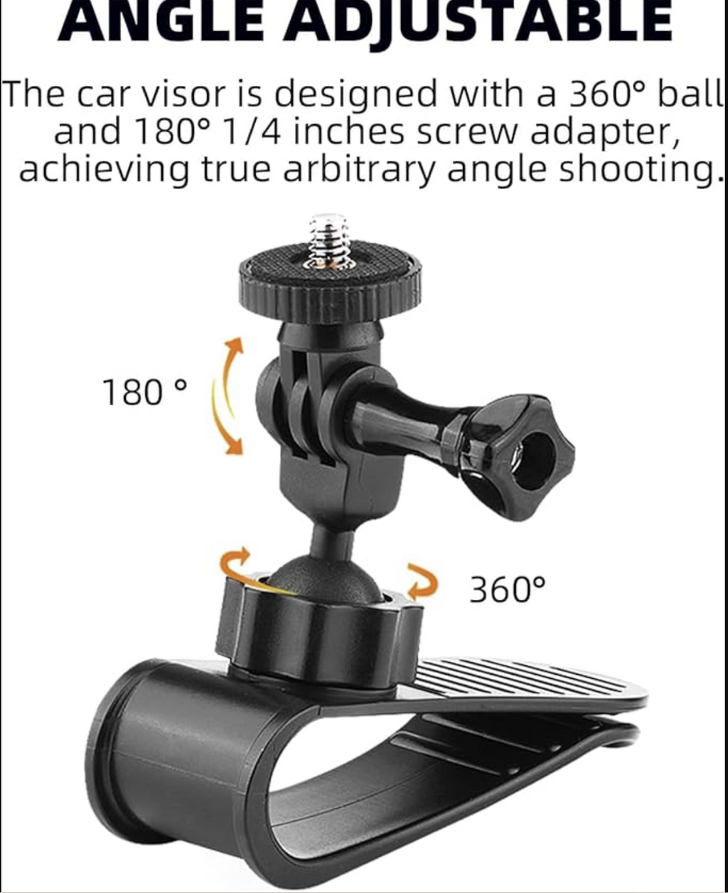 SHOPEE Car Sun Visor Mount for Insta360 X5 X4 X3, Car Mount Inside Holder with Phone Clip for DJI Osmo Pocket 3/360 Action 5 Pro 4 3/Xtra Muse, Go-Pro POV Mount Vlog/Video Smartphone Accessories Visit the SHOPEE Store