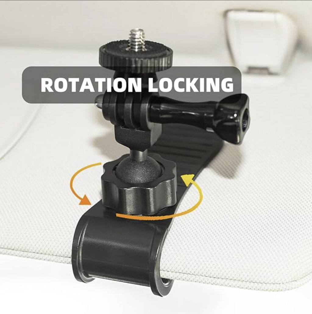 SHOPEE Car Sun Visor Mount for Insta360 X5 X4 X3, Car Mount Inside Holder with Phone Clip for DJI Osmo Pocket 3/360 Action 5 Pro 4 3/Xtra Muse, Go-Pro POV Mount Vlog/Video Smartphone Accessories Visit the SHOPEE Store