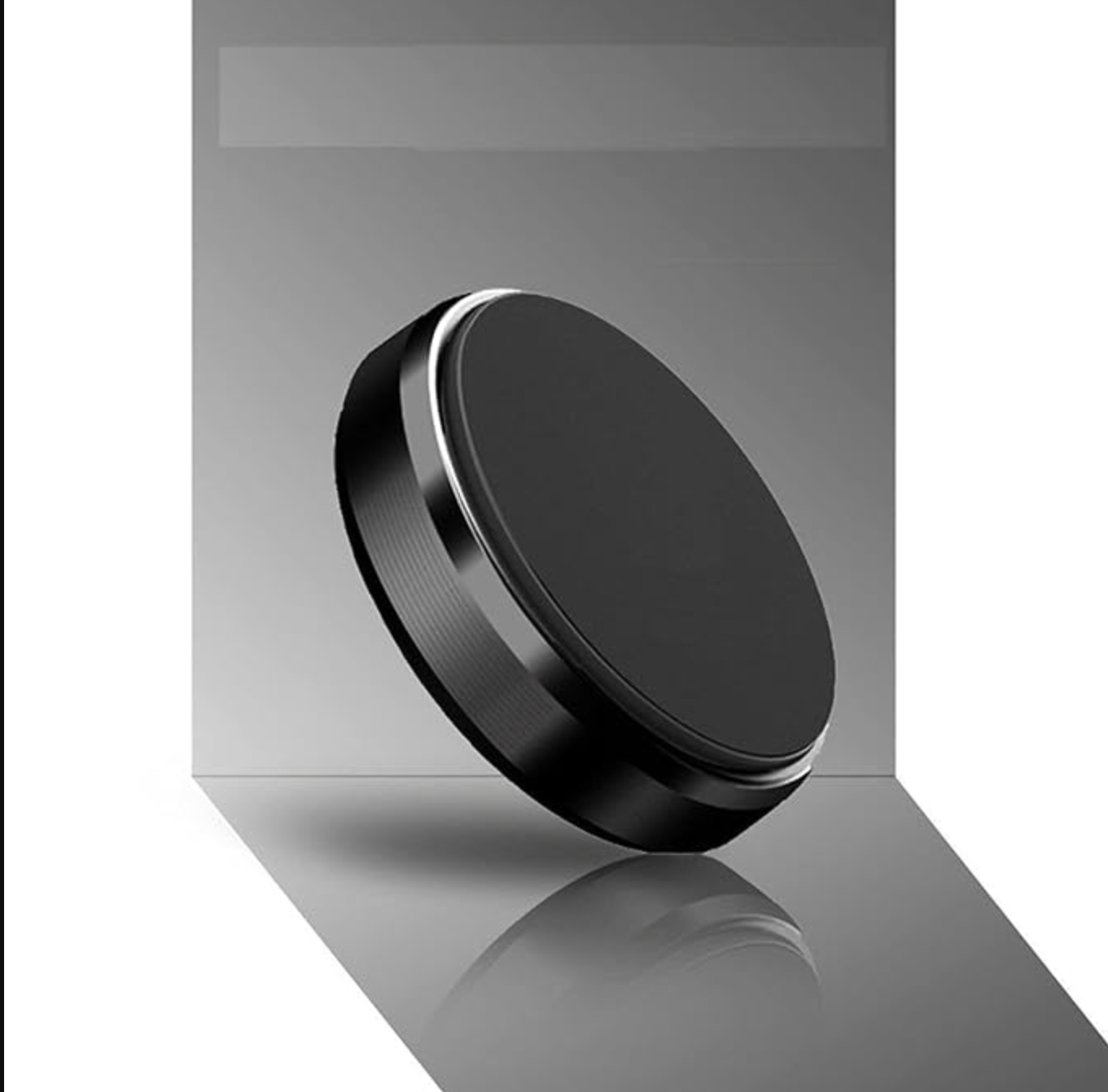 Mini Magnetic Car Dashboard Mount Mobile Phone Holder with Metal Body(Black)