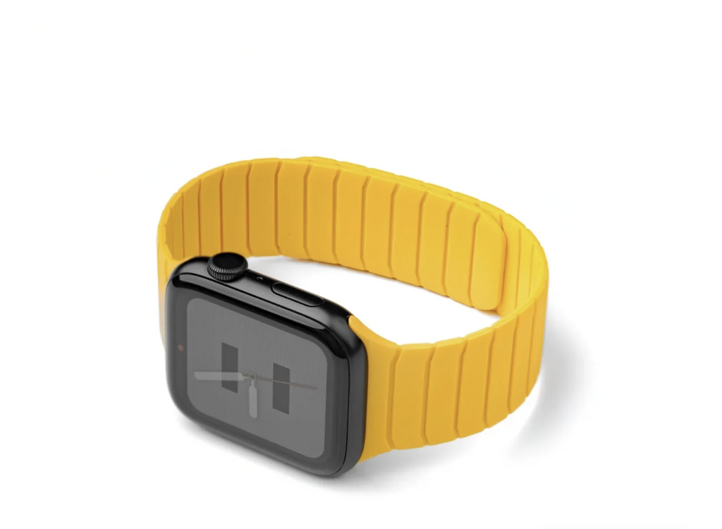 Yellow Designed for Apple Watch 1-11 Premium Silicone