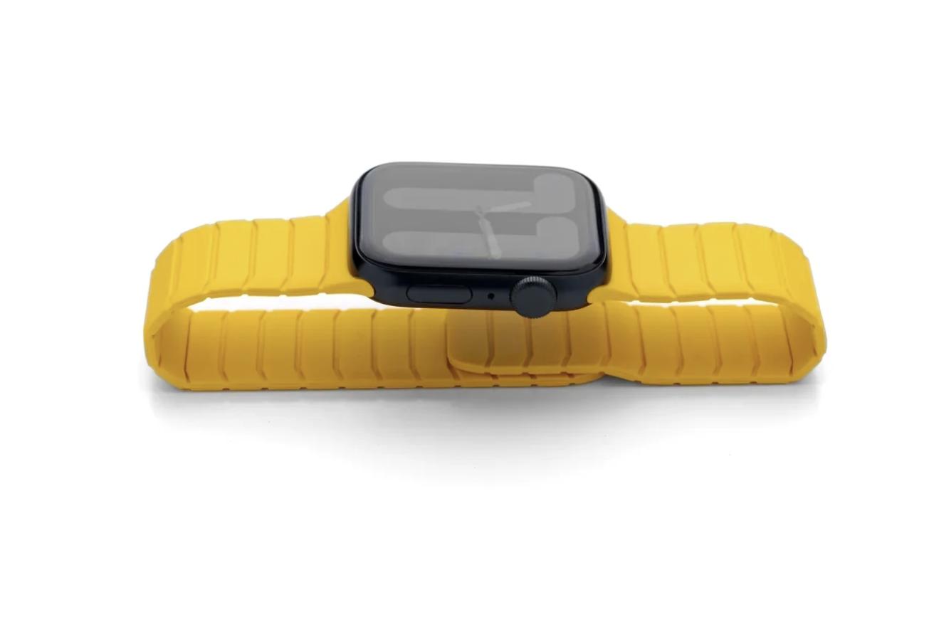 Yellow Designed for Apple Watch 1-11 Premium Silicone