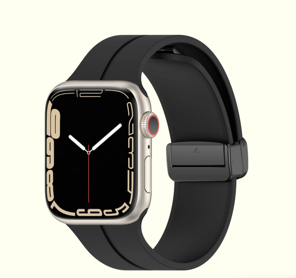Dark Black Apple Watch 1-10 High Performance Silicone