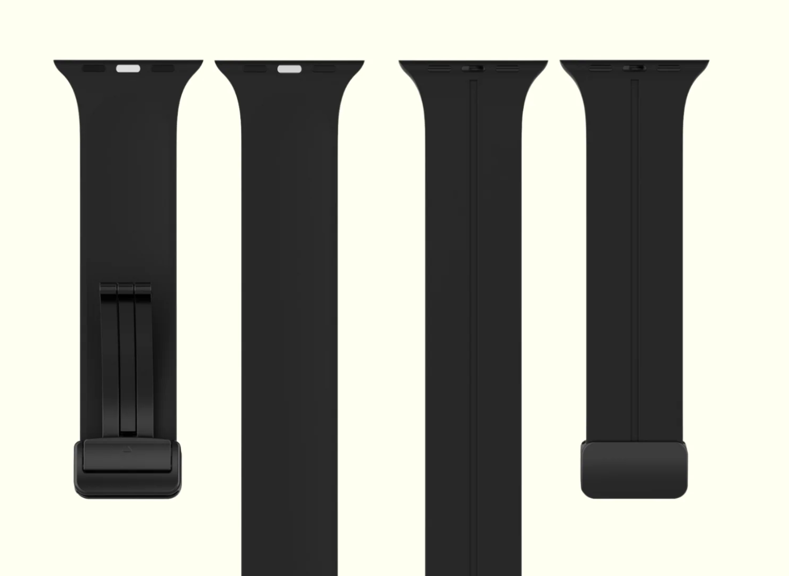 Dark Black Apple Watch 1-10 High Performance Silicone