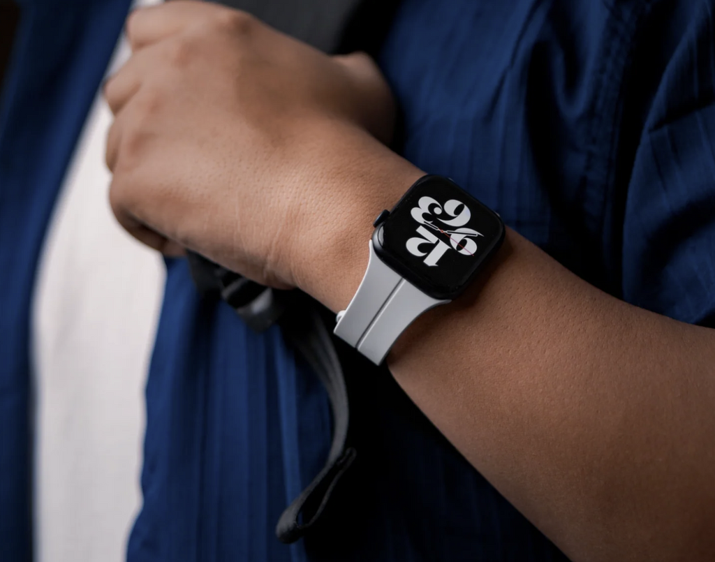 Cloudy Grey  Apple Watch 1-10 High Performance Silicone