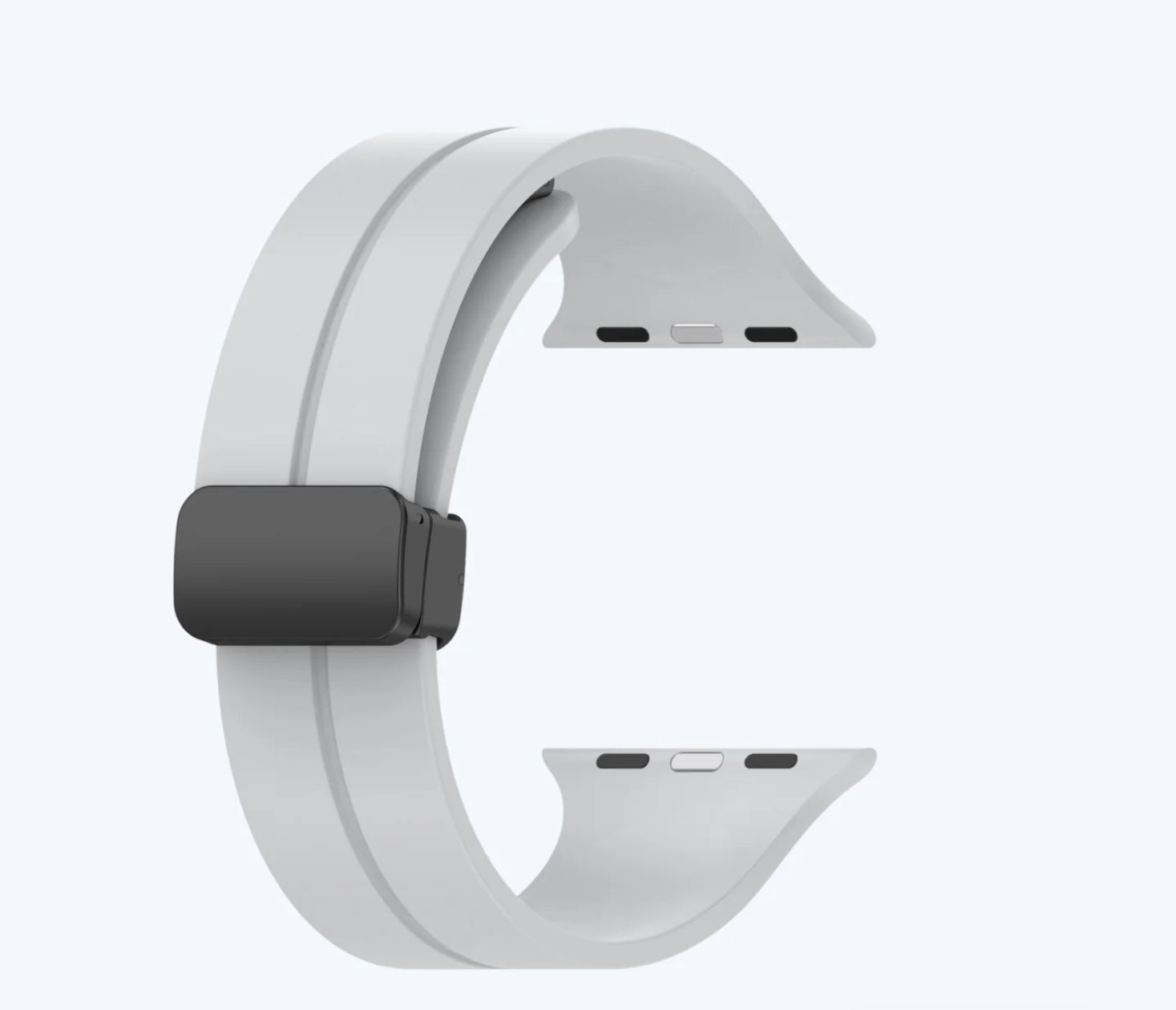 Cloudy Grey  Apple Watch 1-10 High Performance Silicone