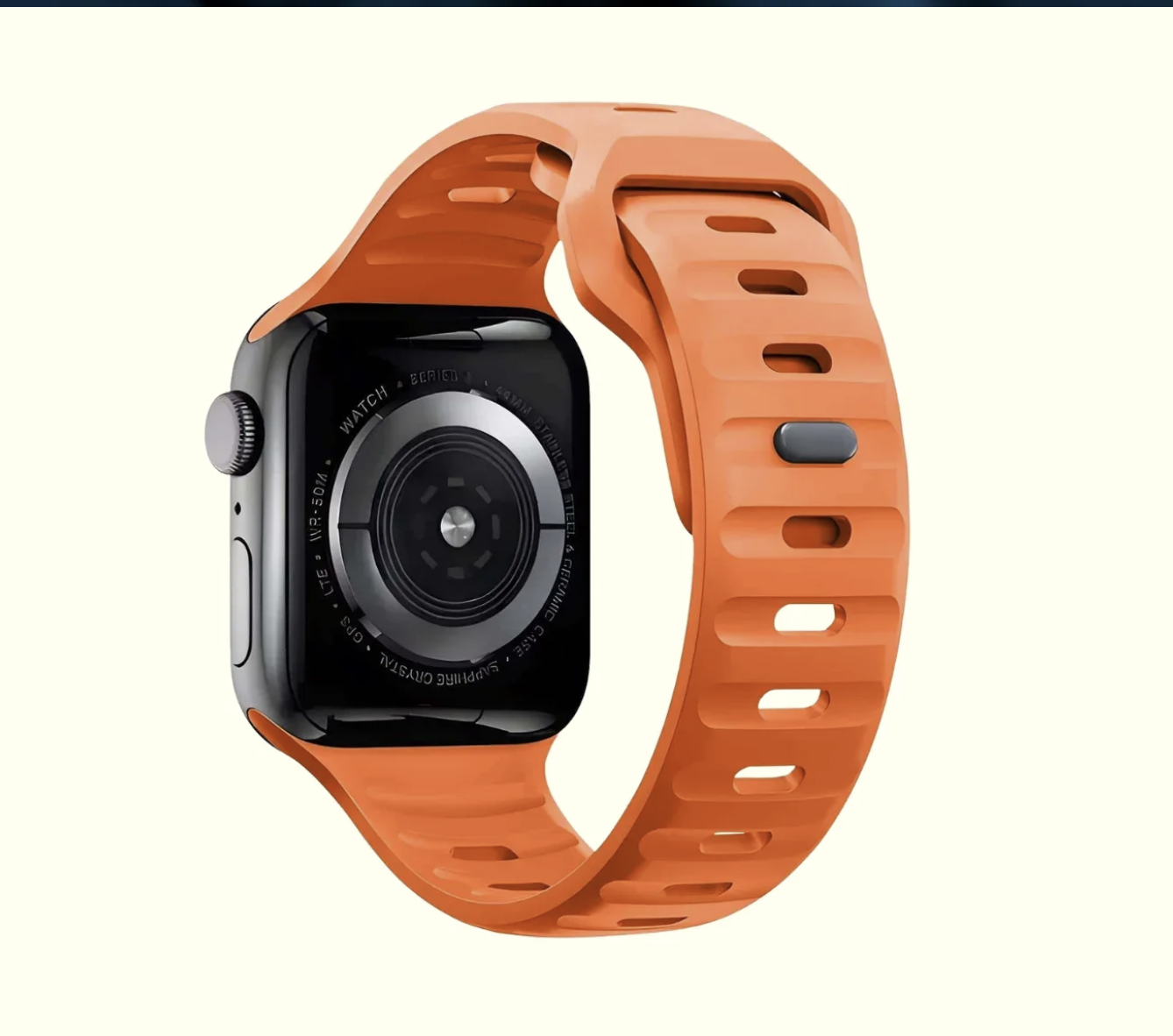 Pumpkin Orange Apple Watch 1-11 High Performance Silicone