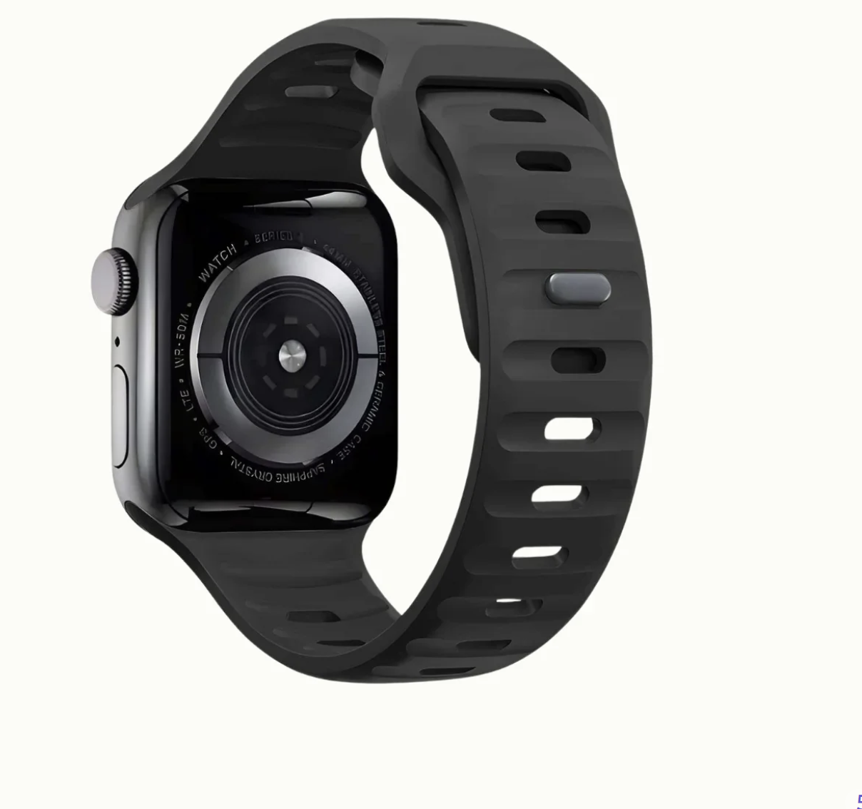 Cool Black Apple Watch 1-11 High Performance Silicone