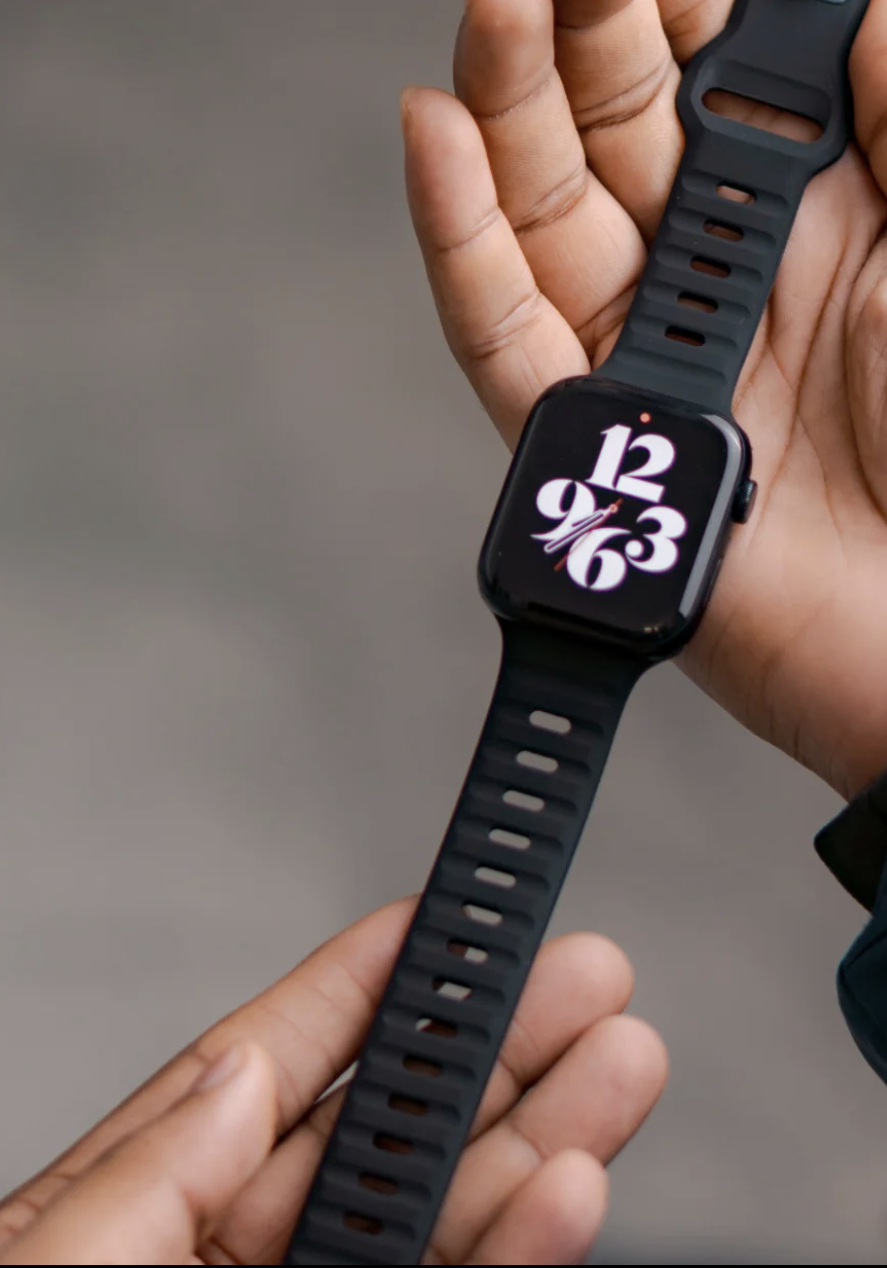 Cool Black Apple Watch 1-11 High Performance Silicone