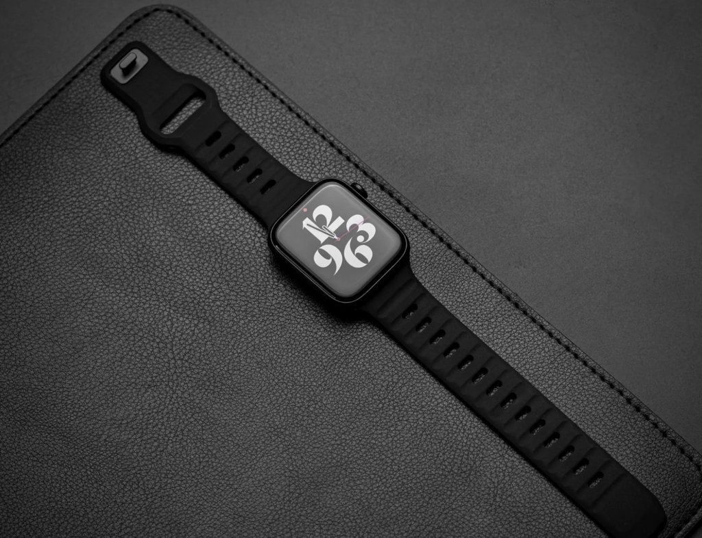 Cool Black Apple Watch 1-11 High Performance Silicone
