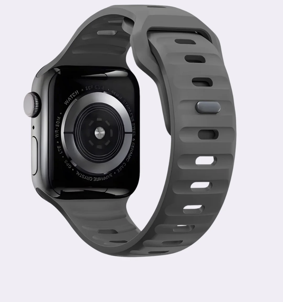 Evening Grey Apple Watch 1-11 High Performance Silicone