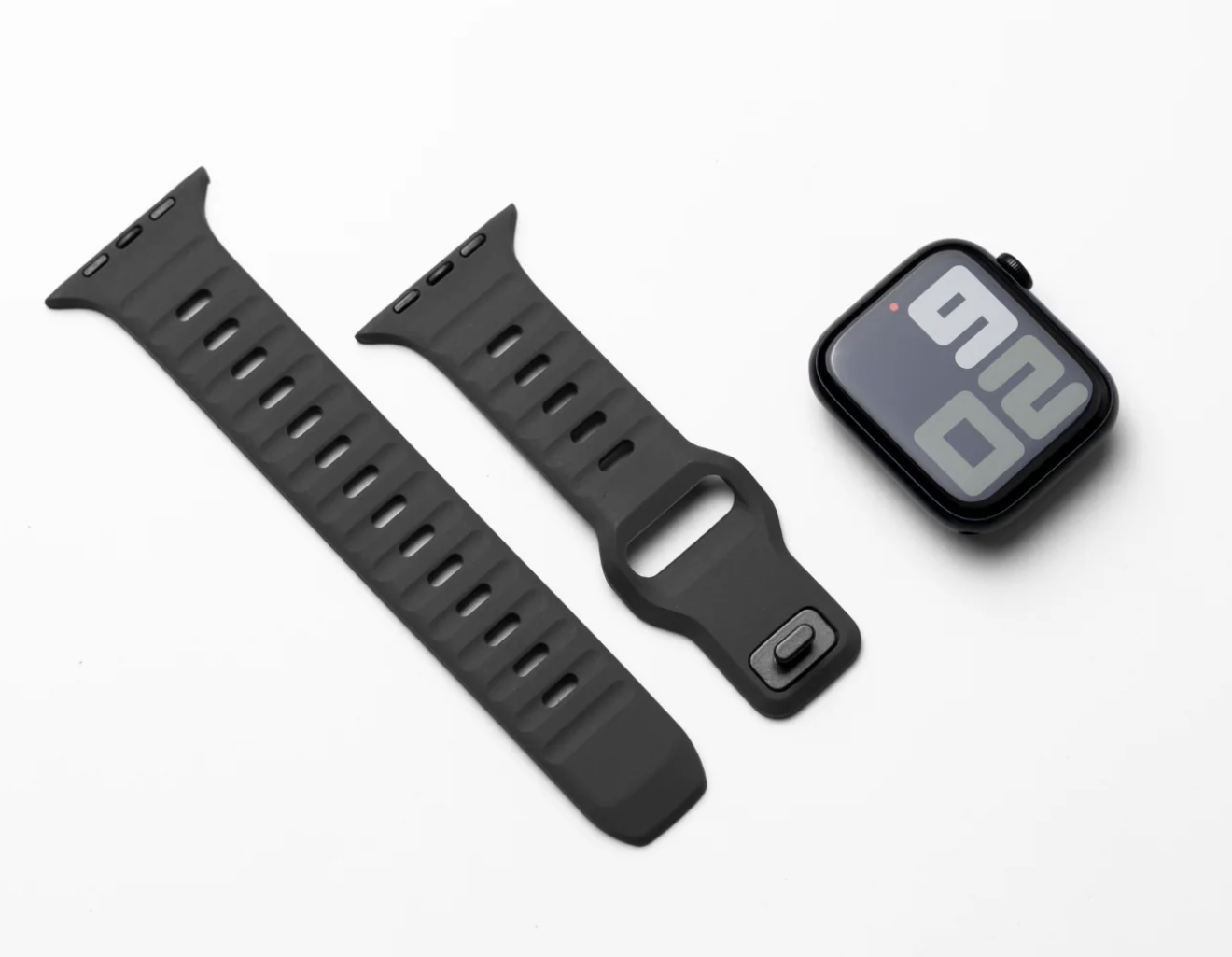 Evening Grey Apple Watch 1-11 High Performance Silicone
