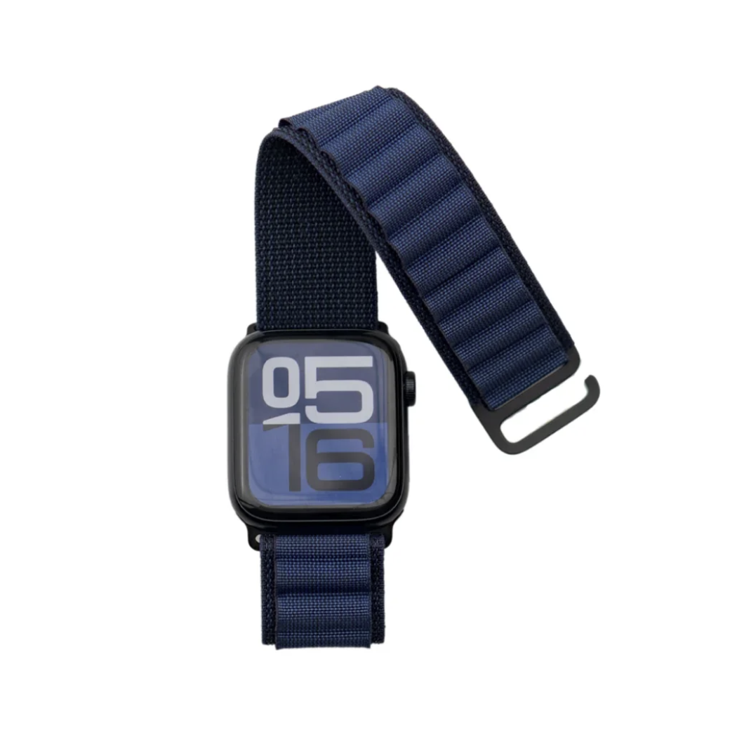 Navy Blue Apple Watch 1-Ultra Alpine Loop | Nylon Weave