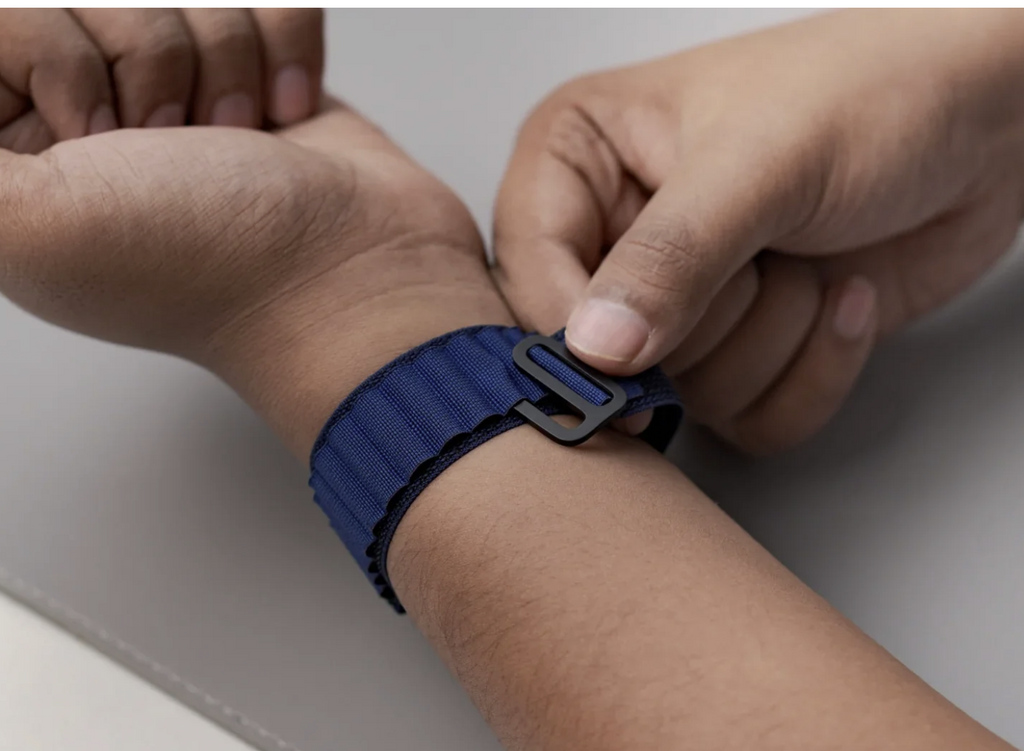Navy Blue Apple Watch 1-Ultra Alpine Loop | Nylon Weave