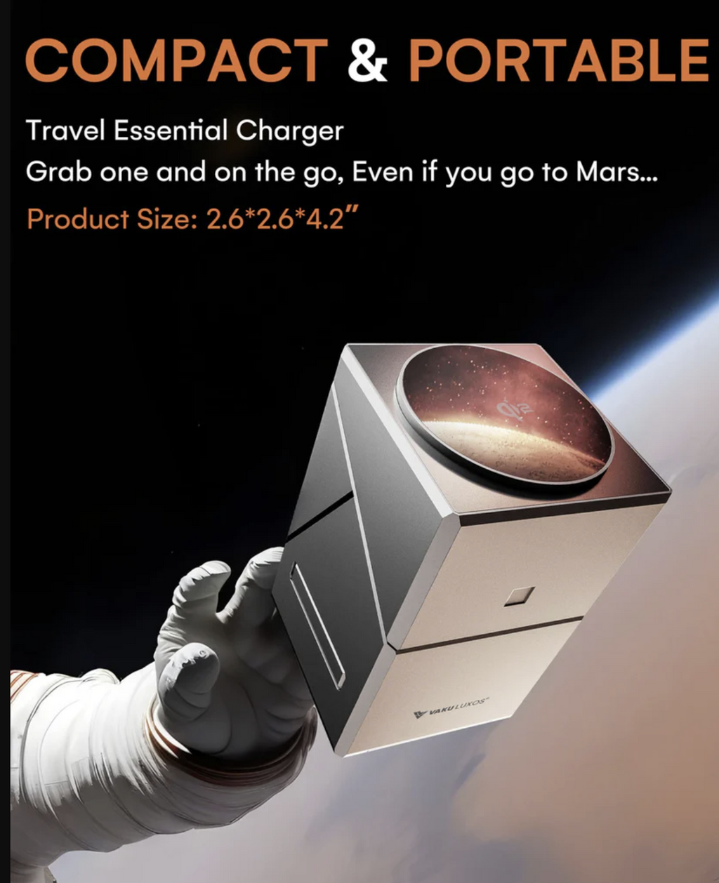 Vaku Luxos ® 3-in-1 Gyro Charge 23W Magnetic Wireless MagSafe Charger for iPhone, AirPods & iWatch Series