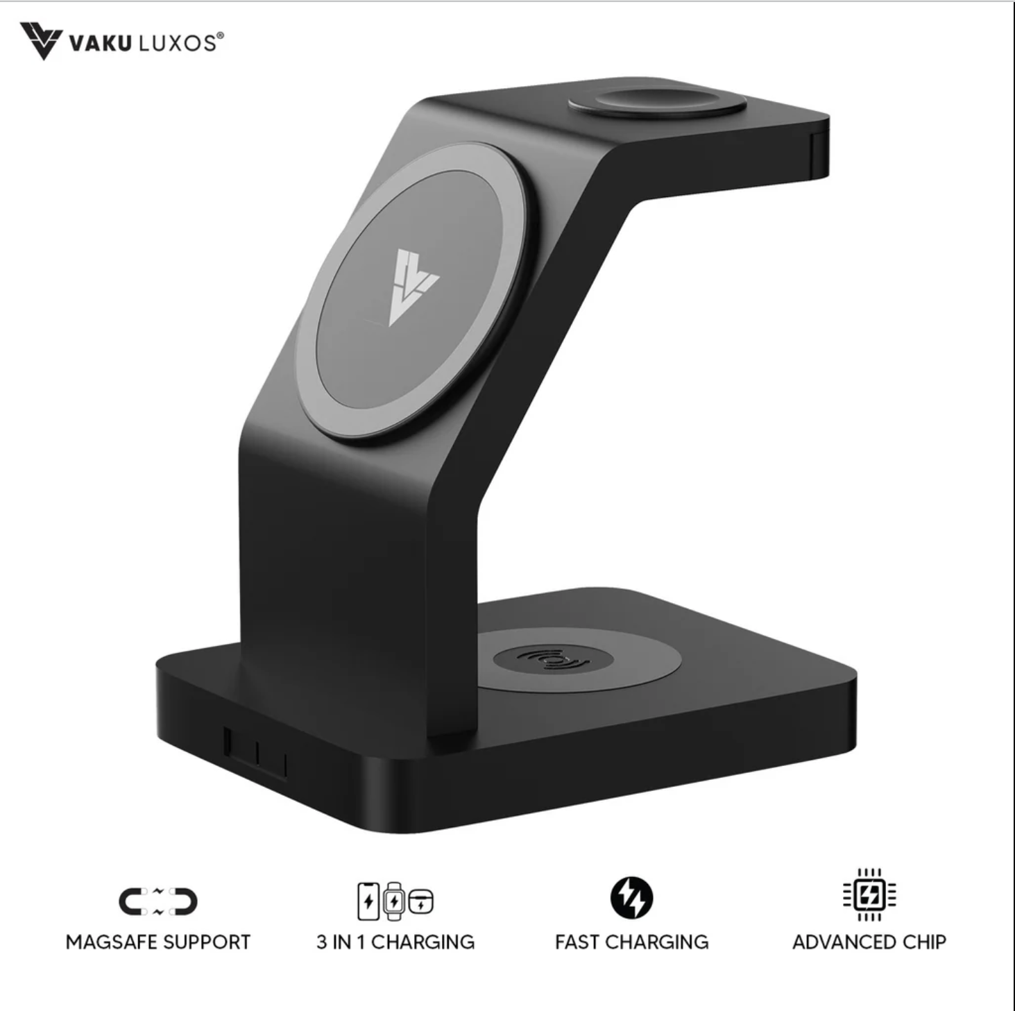 Vaku Luxos ® TRINITY 23W 3IN1 Wireless Charger