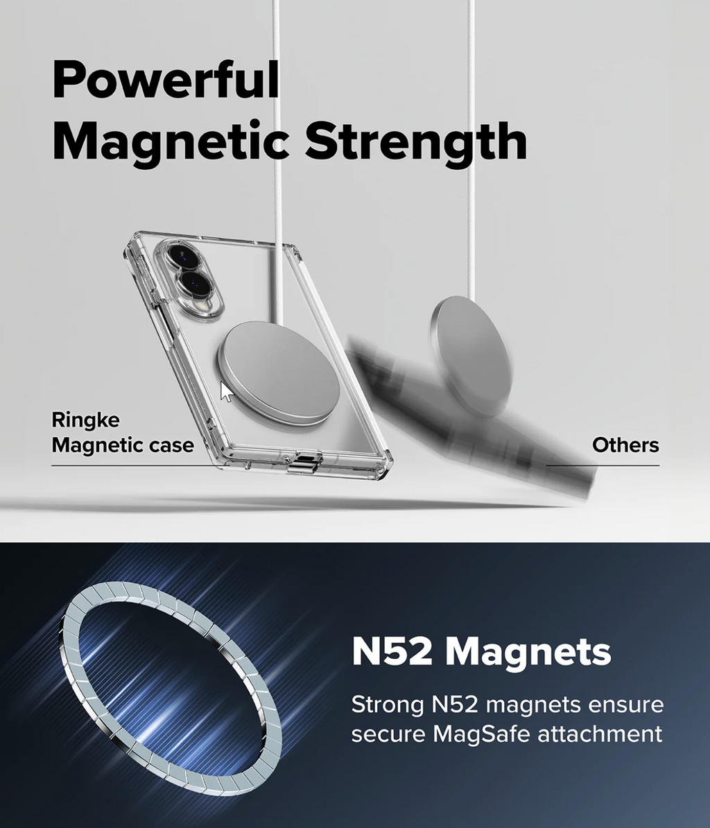 Galaxy Z Fold 8   transparent Magnetic Magnetic clear case