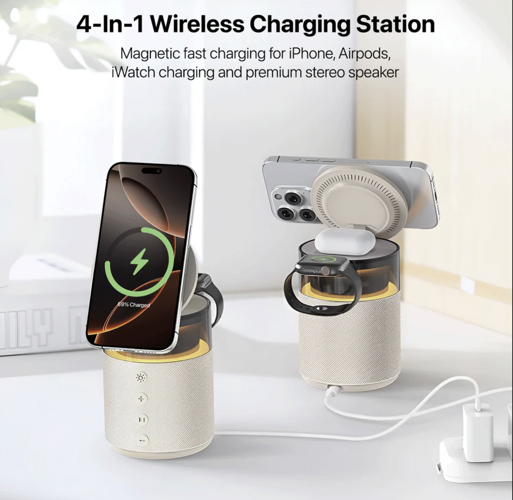 Vaku Luxos ® 4-in-1 Triostation Bluetooth Speaker