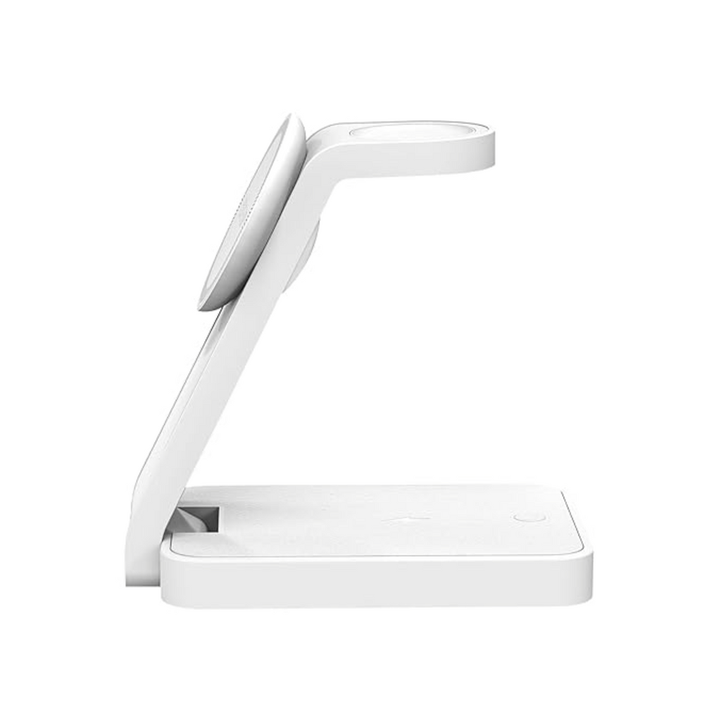 POWERUP by GRIPP 3IN1 Foldable Travel Mag-Safe Wireless Charger with Nightlight for iPhone, AirPods & Watch, Fast Charging, Mag-Safe Alignment, 3 Light