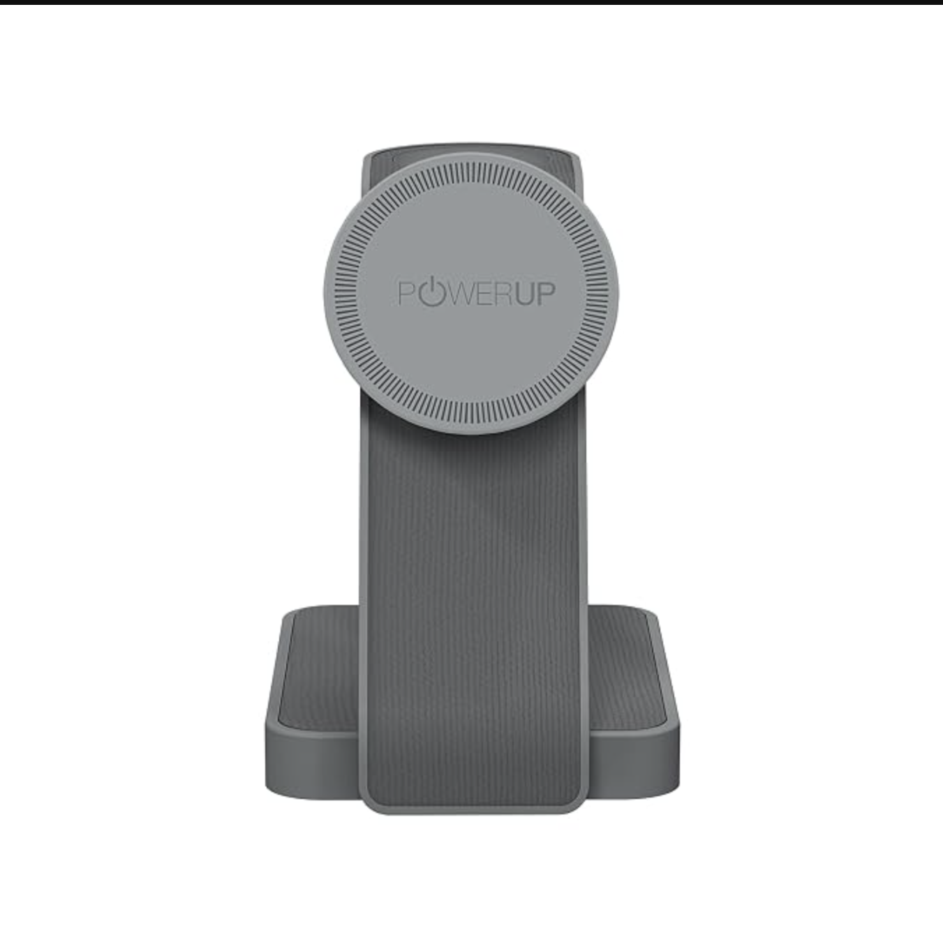 POWERUP by GRIPP 3IN1 Foldable Travel Mag-Safe Wireless Charger with Nightlight for iPhone, AirPods & Watch, Fast Charging, Mag-Safe Alignment, 3 Light Modes, Travel-Friendly Foldable Design - Grey