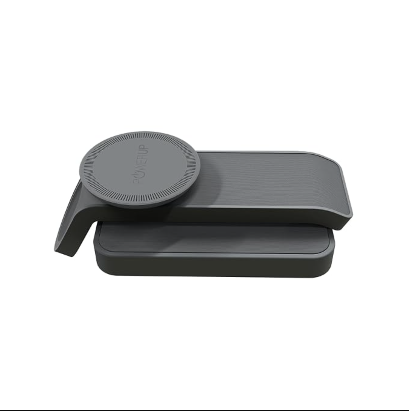 POWERUP by GRIPP 3IN1 Foldable Travel Mag-Safe Wireless Charger with Nightlight for iPhone, AirPods & Watch, Fast Charging, Mag-Safe Alignment, 3 Light Modes, Travel-Friendly Foldable Design - Grey