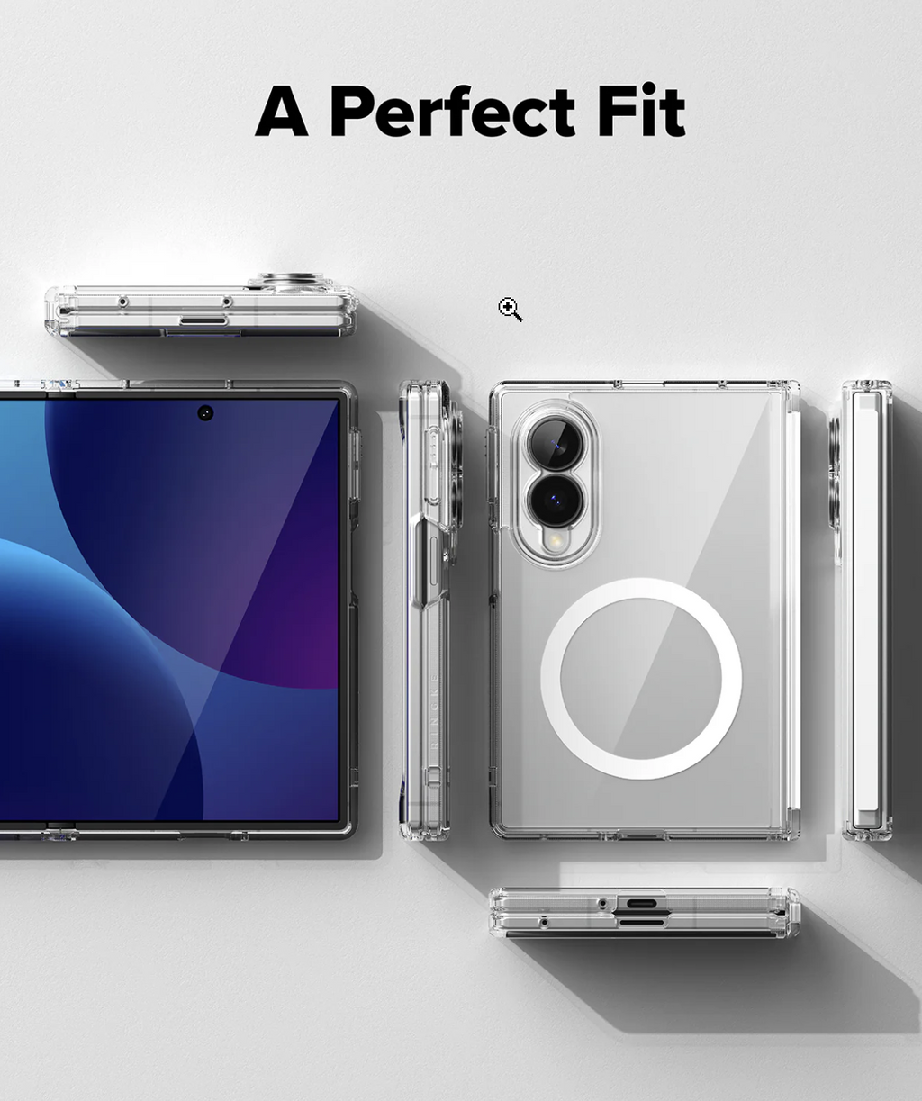 Galaxy Z Fold 8   transparent Magnetic Magnetic clear case