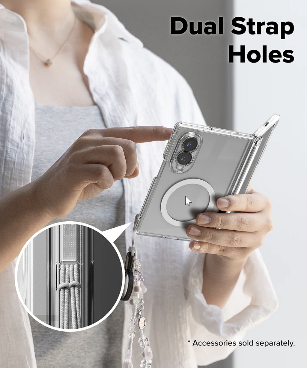 Galaxy Z Fold 8   transparent Magnetic Magnetic clear case