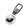 AirTag Keychain Holder with Metallic Case Compatible with Apple Airtag with Antitheft Magnetic Lock | Light