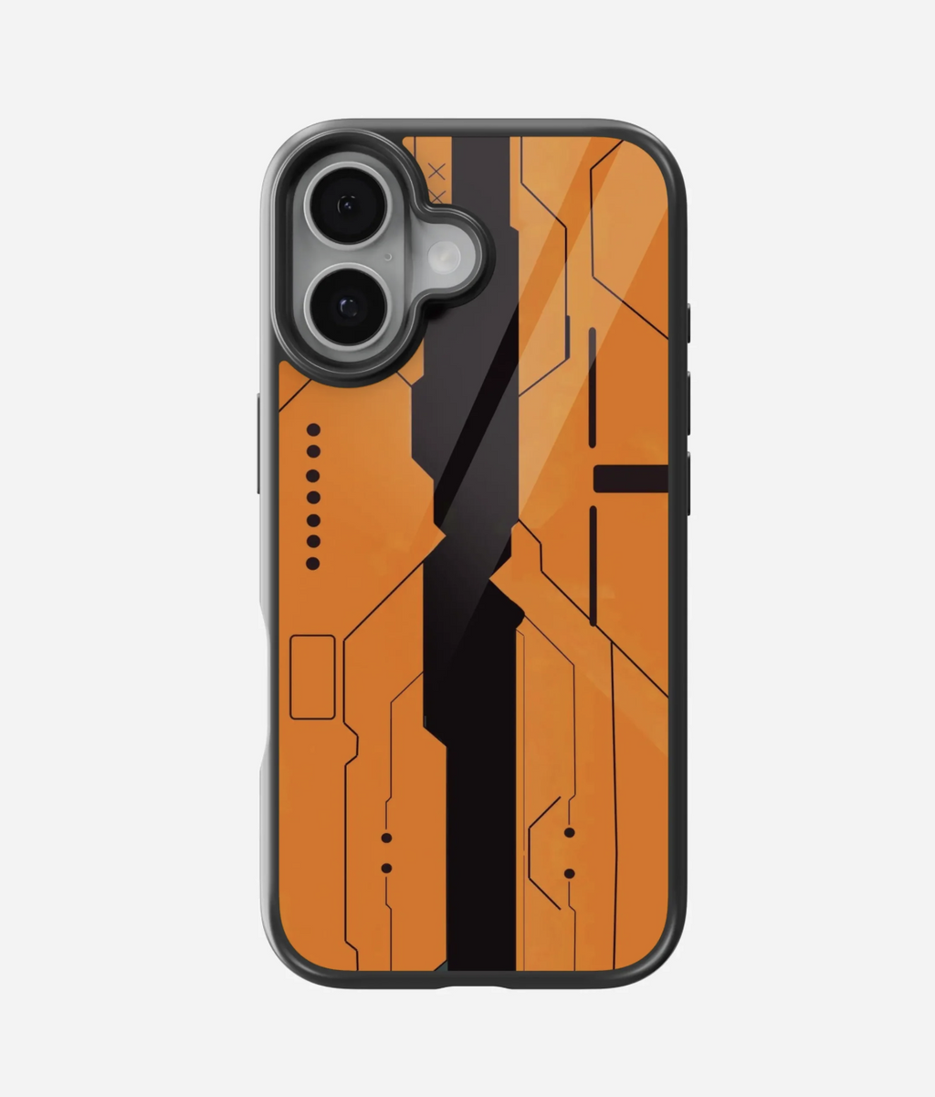Abstract   Cyberbunk   Pattern   Glass   Case