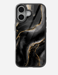 Black   Golden   Marble   Glass   Case