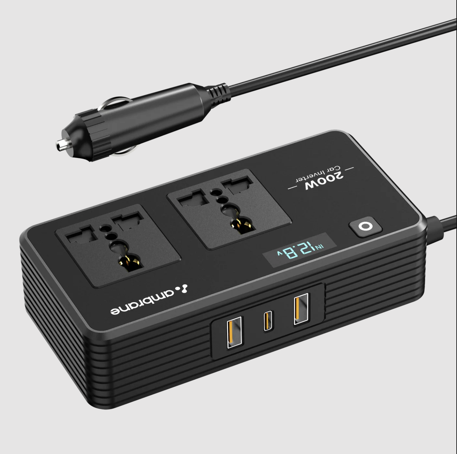 200W Car Extension Board with Cigarette Lighter Socket