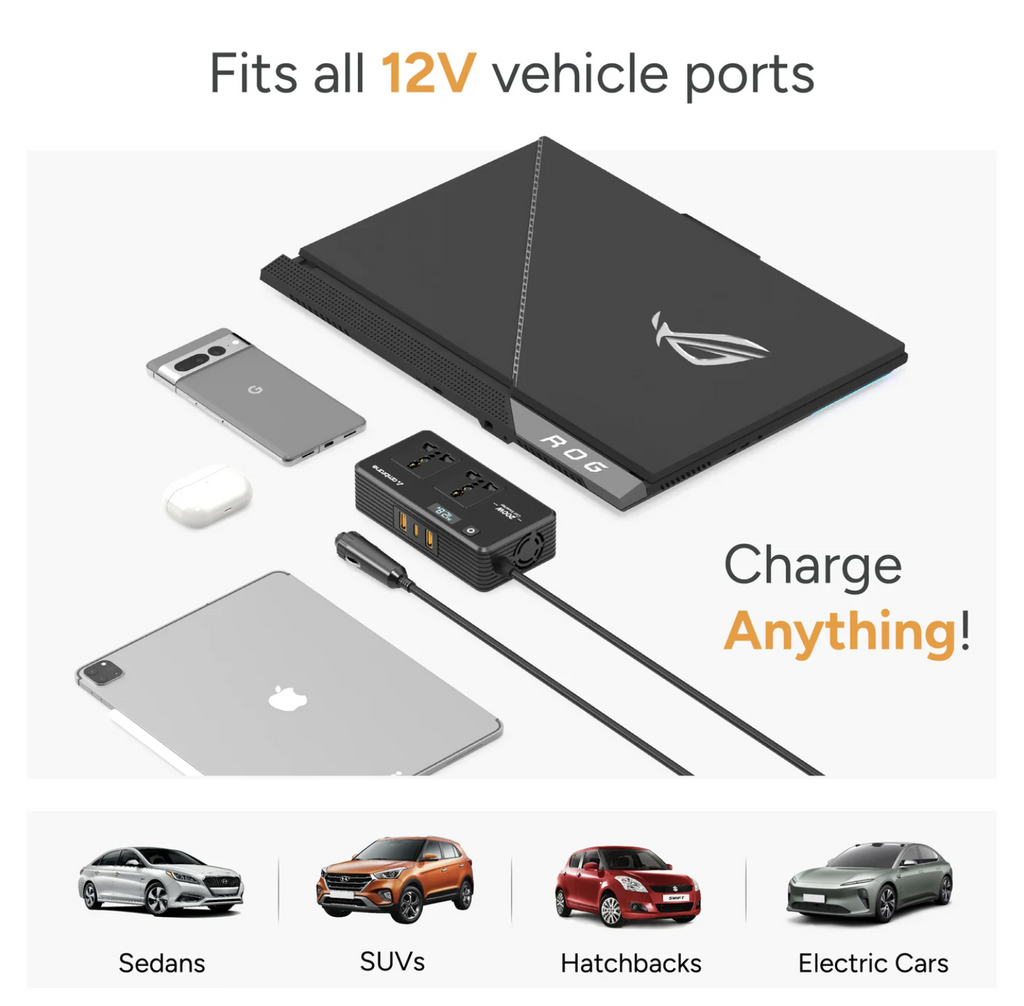 200W Car Extension Board with Cigarette Lighter Socket