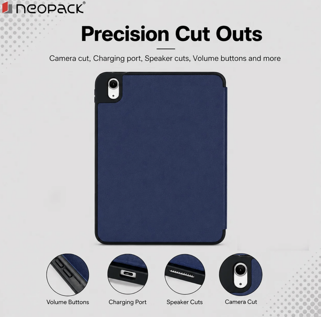 Zenith 3 Fold Smart Cover with Pencil Holder for Apple iPad Air 13, Fits: M2 / M3 / M4 Models (Blue)