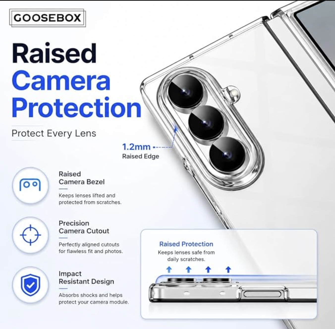 Samsung Galaxy Z Fold 8 Ultra 5G  Anti-Yellow Crystal Clear Case