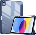 Case for iPad (A16) 11th Generation 11 Inch 2025 10th Generation Case 2022, iPad 10.9 Inch Cover with Clear Transparent Back and TPU Shockproof Frame Cover - Navy