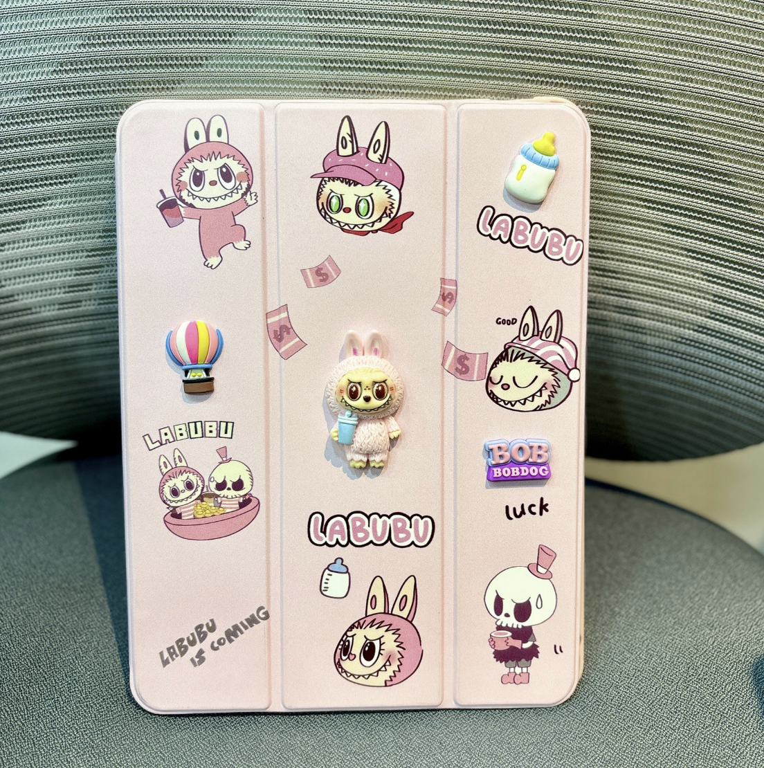 Labubu - 3D Cartoon Printed iPad Case