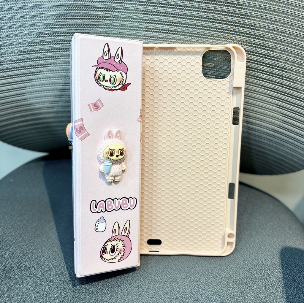 Labubu - 3D Cartoon Printed iPad Case