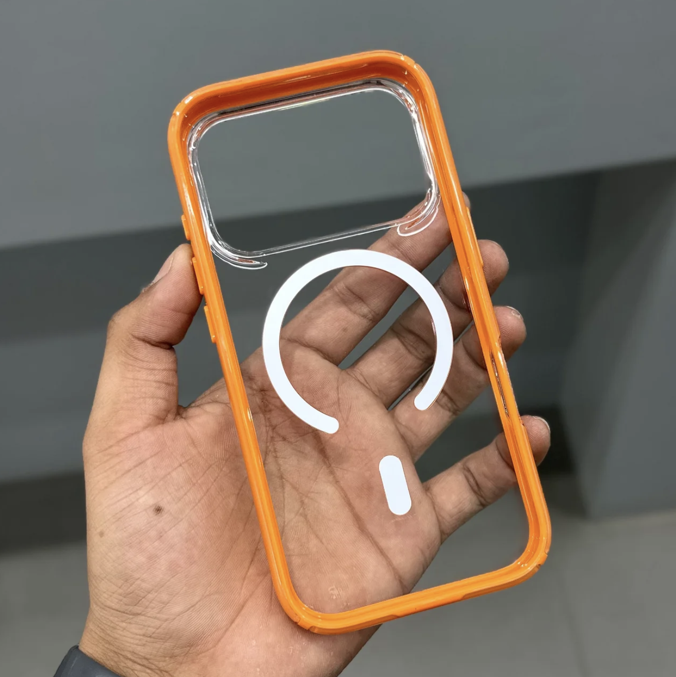 iPhone 17 Pro Case and 17 pro max  DYNAMYK RUG PLUS MAGSAFE CASE - ORANGE