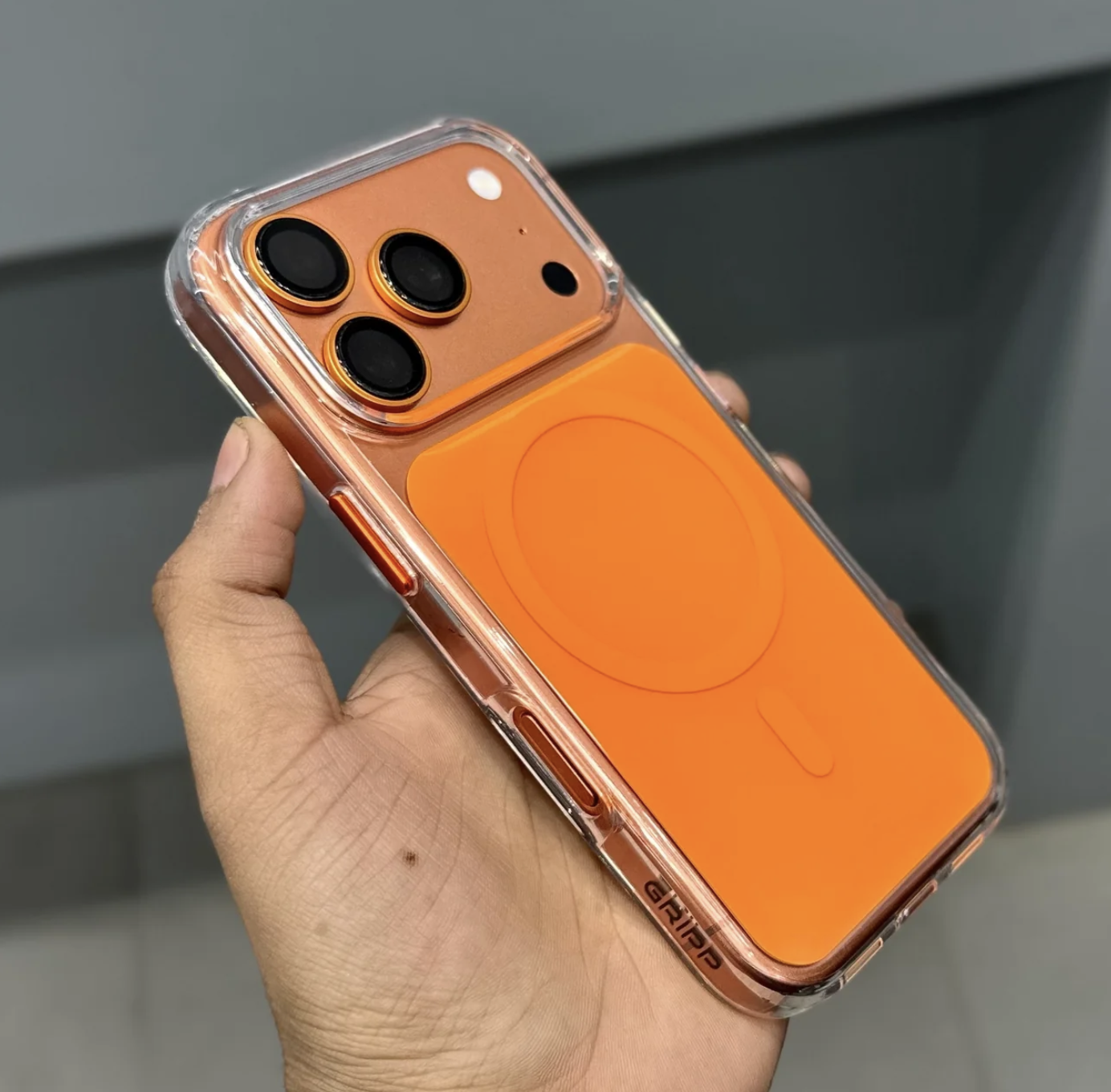 iphone 17 pro and 17 pro max   GRIPP NATIVE MAGSAFE CASE - ORANGE