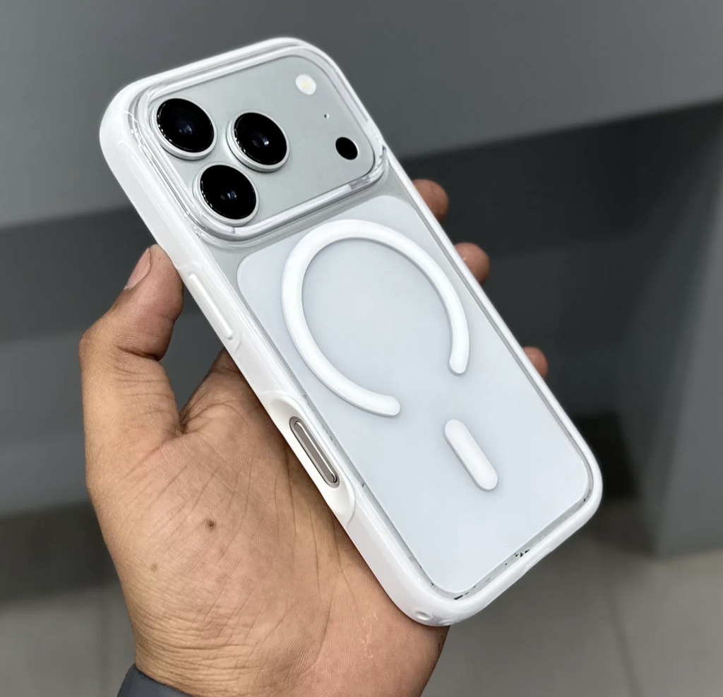 iphone 17 pro and 17 pro max CMAQ ORBIT MAGSAFE CASE - WHITE